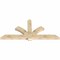 Ekena Millwork Redmond Rough Sawn Timber Gable Bracket, Douglas Fir, 84"W x 38"H x 4"D x 6"F, 11/12 Pitch GBW084X38X0406RED00RDF - alternate 2